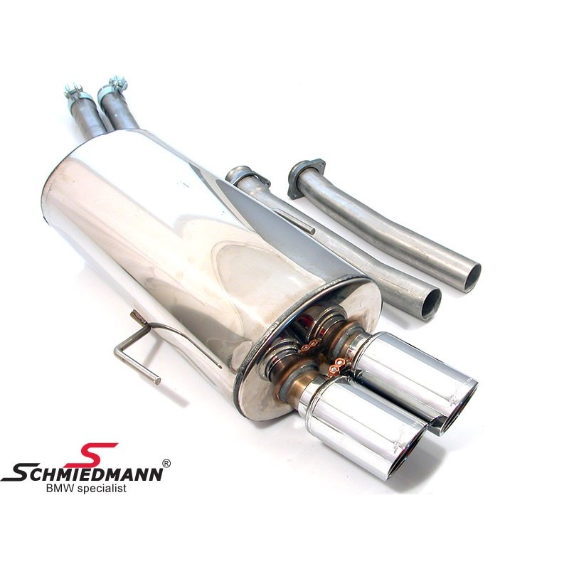 Silencieux Inox arrière pour BMW E36 M50 M52