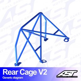 Demi-Arceau FIAT Panda (Type 141) Hatchback 4x4 REAR CAGE V2