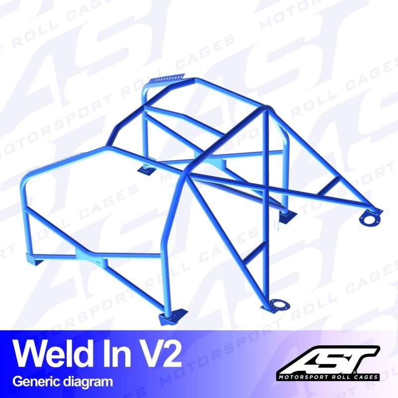 Arceau de Sécurité HONDA Civic (3gen) 3-doors Hatchback WELD IN V2 Arceau de Sécurité HONDA Civic (3gen) 3-doors Hatchback WELD IN V2