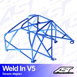 Arceau de Sécurité AUDI A3 / S3 (8L) 3-doors Hatchback FWD WELD IN V5
