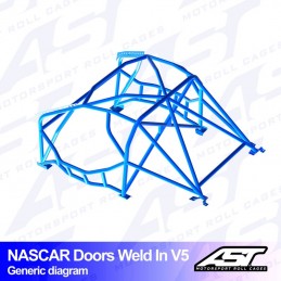 Arceau de Sécurité BMW (F82) 4-Series 2-door Coupe RWD WELD IN V5 NASCAR-door pour drift