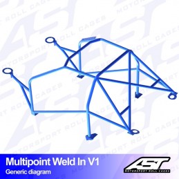 Arceau de Sécurité SUZUKI Swift (ZC32S) 3-door Hatchback MULTIPOINT WELD IN V1