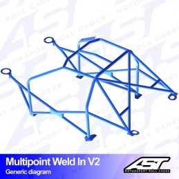 Arceau de Sécurité Renault Megane (Phase 2) 3-doors Hatchback MULTIPOINT WELD IN V2