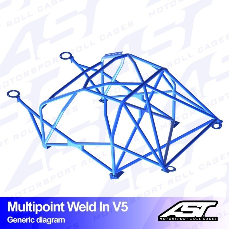 Arceau de Sécurité SEAT Leon (5F) 3-doors Hatchback MULTIPOINT WELD IN V5 Arceau de Sécurité SEAT Leon (5F) 3-doors Hatchback MULTIPOINT WELD IN V5