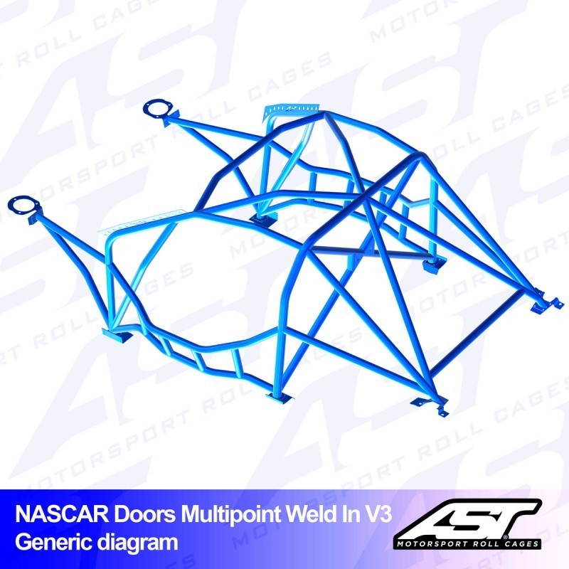 Arceau de Sécurité BMW (E30) 3-Series 5-doors Touring RWD MULTIPOINT WELD IN V3 NASCAR-door pour drift Arceau de Sécurité BMW (E30) 3-Series 5-doors Touring RWD MULTIPOINT WELD IN V3 NASCAR-door pour drift
