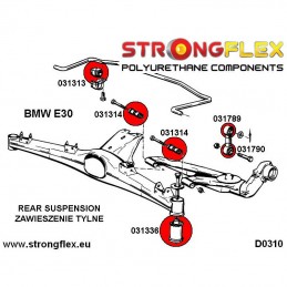 Silentbloc de barre stabilisatrice ARRIERE E30 e36 COMPACT type SPORT