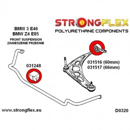Kit silenblocs E46 M3 chassis complet type Origine 80ShA