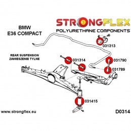 Silentbloc de traverse arrière BMW E36 compact Z3