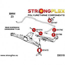 Silentbloc de traverse arrière BMW E36 compact Z3