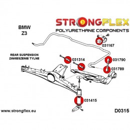 Silentbloc de traverse arrière BMW E36 compact Z3