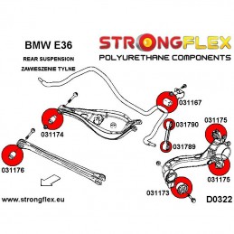 Silentbloc de biellette barre stabilisatrice AR BMW E30 E36