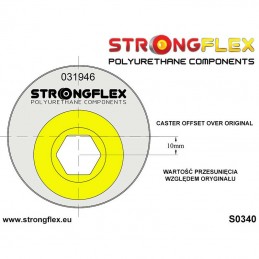 Silentbloc excentrique 66mm de palier de triangle avant E46 type Sport 90ShA