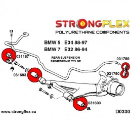 Silentbloc de barre stabilisatrice AR pour BMW E30 E36