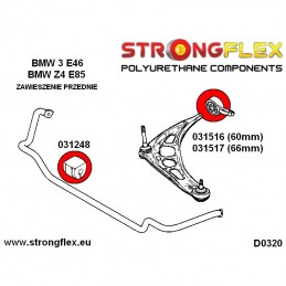 Kit Silentblocs suspension e46 type Origine 80ShA