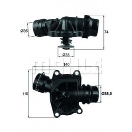 Thermostat pour BMW E39 530D