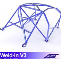 Arceau de Sécurité MITSUBISHI Pajero V60 (2000-2006) WELD IN V3